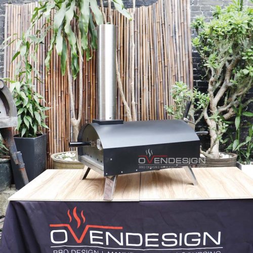 Outdoor Portable Powder Coated+Stainless Steel Wood-fired Pizza Oven