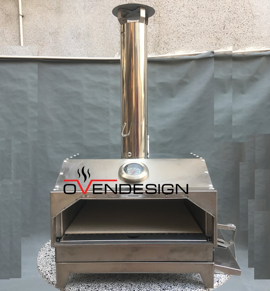 Portable Wood-Fired Outdoor Pizza Oven Rear Heating 5 Portable Wood-Fired Outdoor Pizza Oven Rear Heating