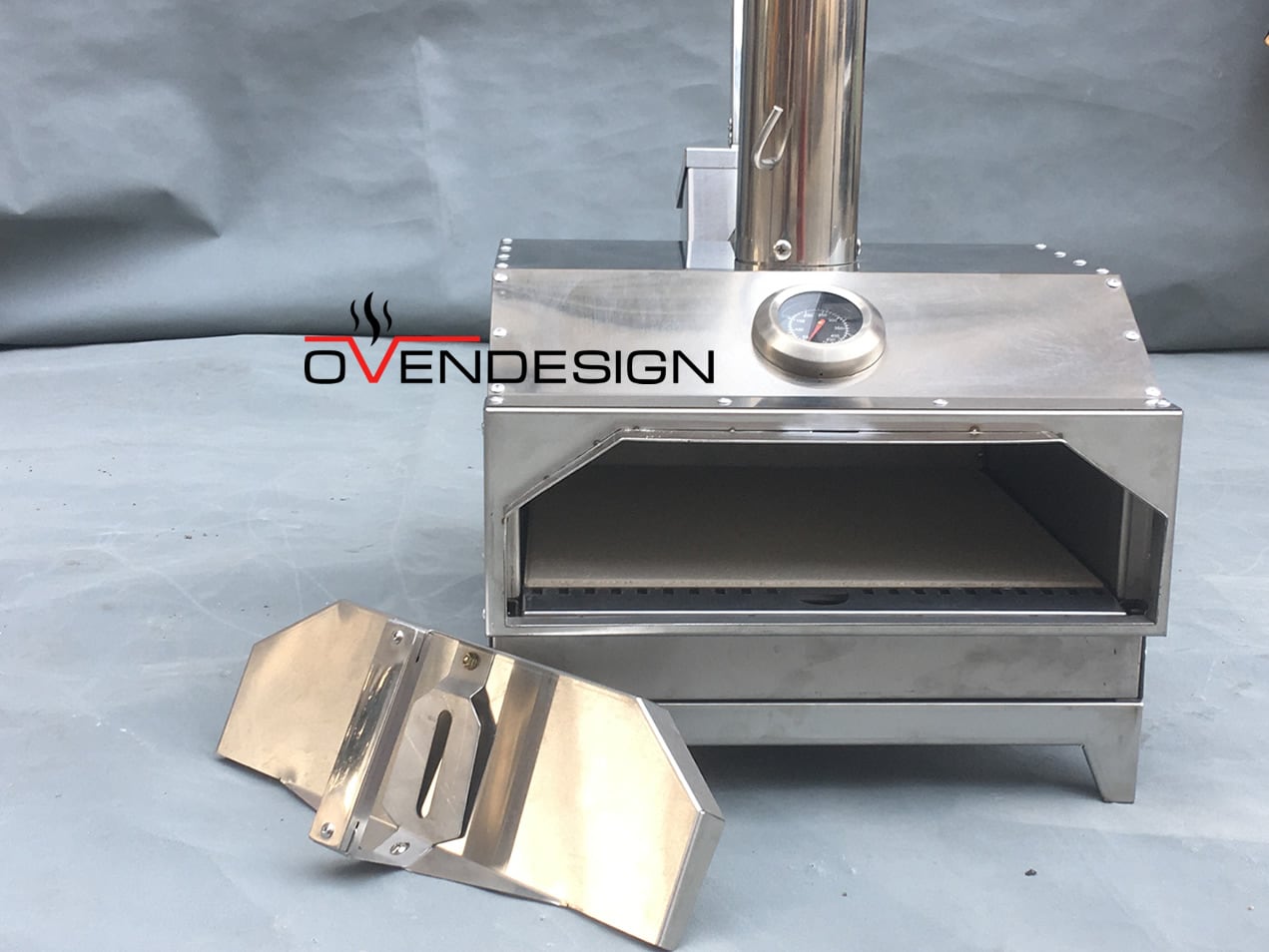 Portable Wood-Fired Outdoor Pizza Oven Rear Heating 4 Portable Wood-Fired Outdoor Pizza Oven Rear Heating