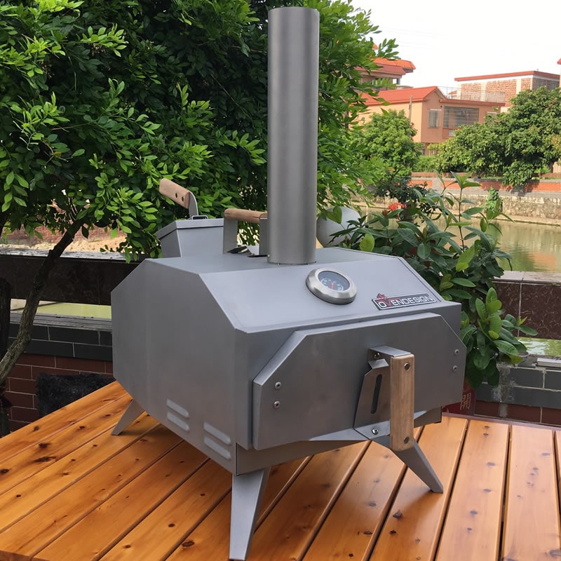 Portable Wood-Fired Outdoor Pizza Oven Rear Heating 2 Portable Wood-Fired Outdoor Pizza Oven Rear Heating