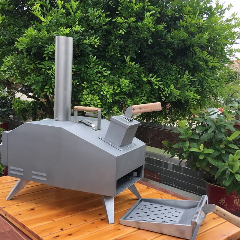 Portable Wood-Fired Outdoor Pizza Oven Rear Heating 7 Portable Wood-Fired Outdoor Pizza Oven Rear Heating
