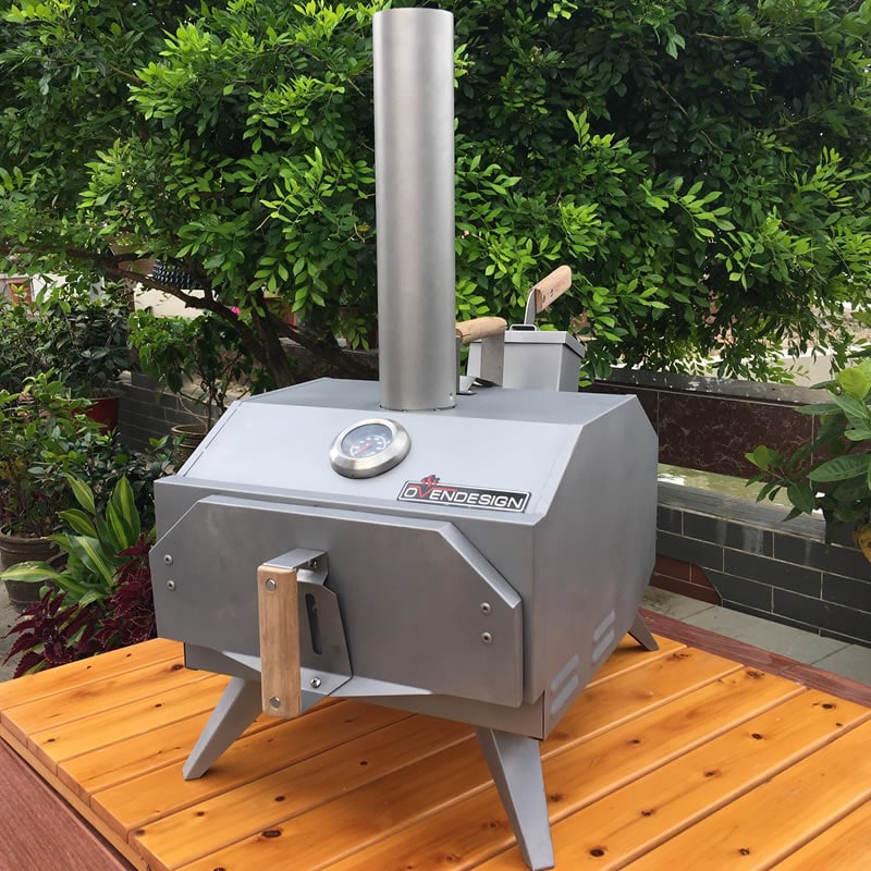 Portable Wood-Fired Outdoor Pizza Oven Rear Heating 3 Portable Wood-Fired Outdoor Pizza Oven Rear Heating