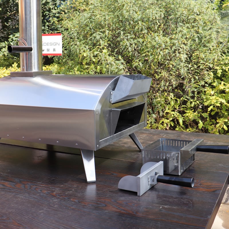 Portable Wood-fired Outdoor Pizza Oven, Stainless Steel Outdoor Pizza Stove QQW-2-S 4 Portable Wood-fired Outdoor Pizza Oven, Stainless Steel Outdoor Pizza Stove QQW-2-S