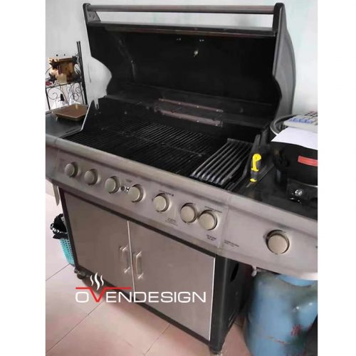 Gas Rear Heating Barbecue Grill Infrared Burner