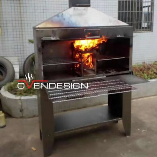 Nordic Style Barbecue Charcoal Grill with Movable Charcoal Basket