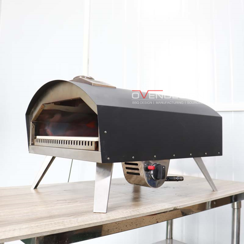 16 Inch Gas Type Pizza Ovens With U-shaped Fire Row Burning